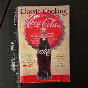Coca Cola Classic Cooking Cookbook with Red and Black Accents